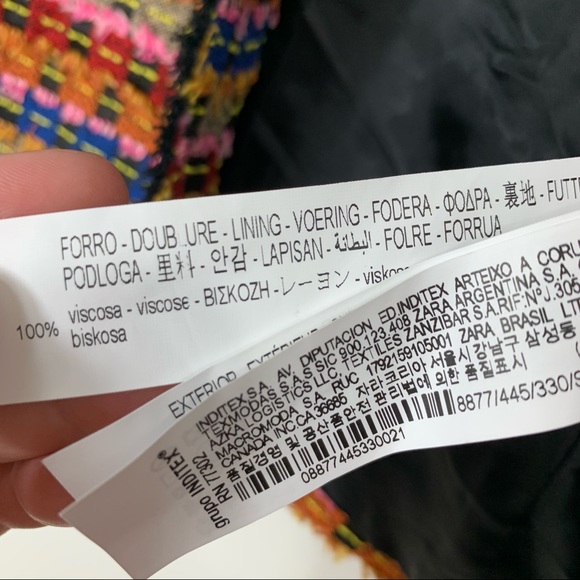 NWT Zara colorful cropped jacket - Picture 4 of 7